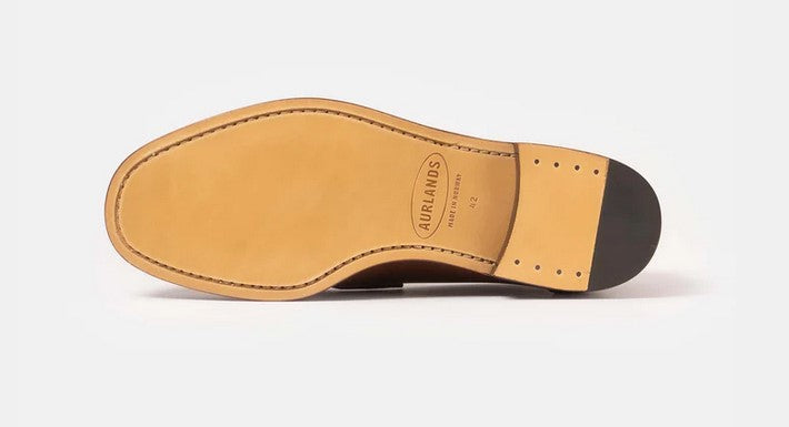 Aurland-Schuh - der Penny-Loafer BUXTON braun mit Ledersohle