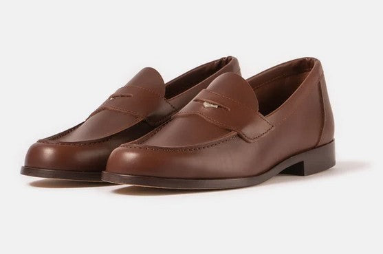 Aurland-Schuh - der Penny-Loafer BUXTON braun mit Ledersohle