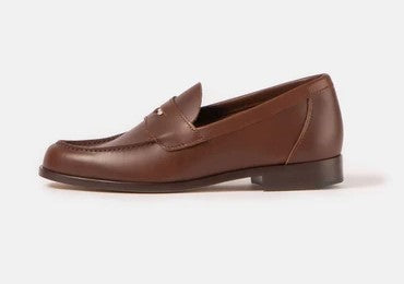 Aurland-Schuh - der Penny-Loafer BUXTON braun mit Ledersohle