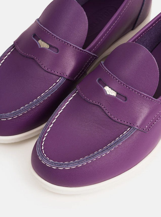 Aurland-Schuh - der Penny-Loafer WANGEN - lila