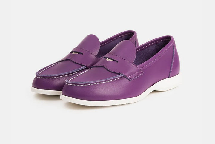 Aurland-Schuh - der Penny-Loafer WANGEN - lila