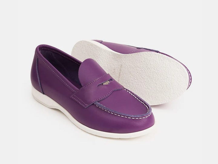 Aurland-Schuh - der Penny-Loafer WANGEN - lila