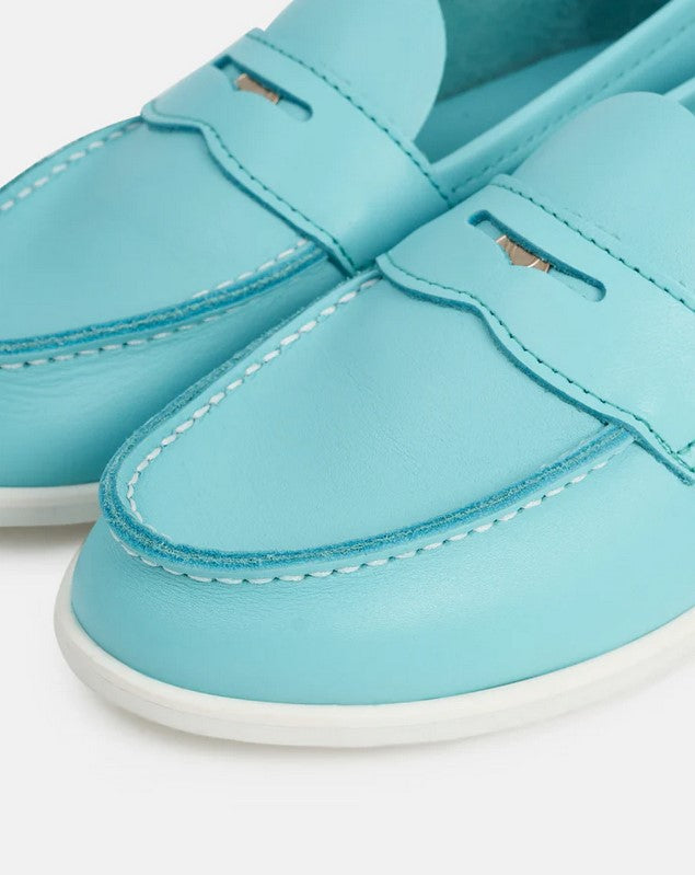 Aurland-Schuh - der Penny-Loafer WANGEN - turkis