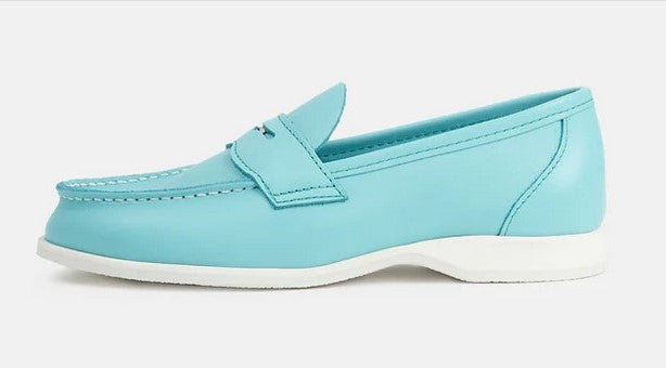 Aurland-Schuh - der Penny-Loafer WANGEN - turkis