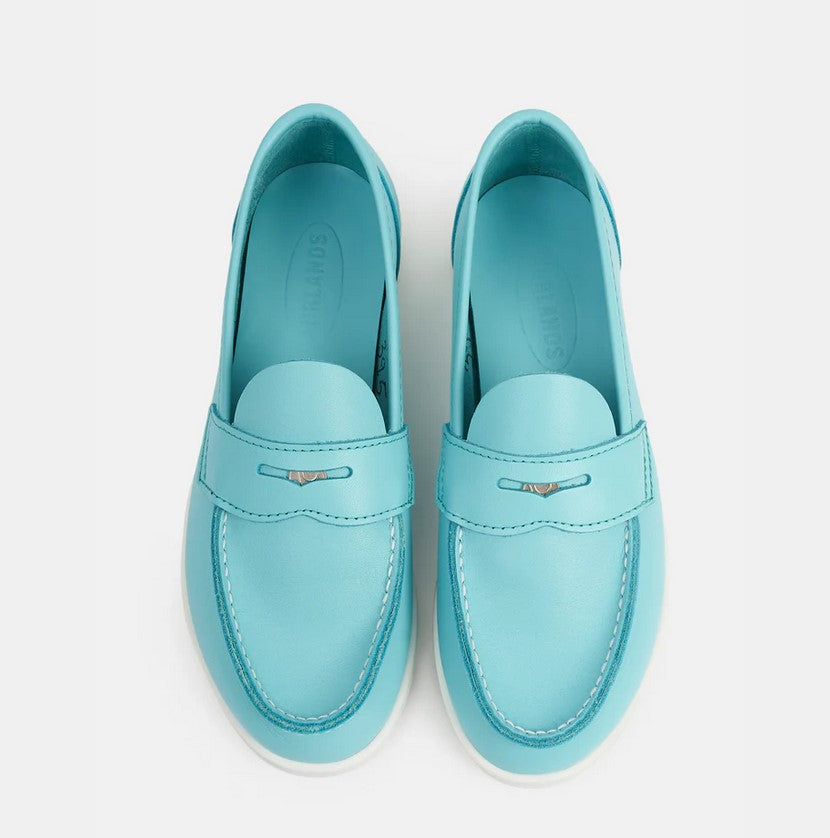 Aurland-Schuh - der Penny-Loafer WANGEN - turkis