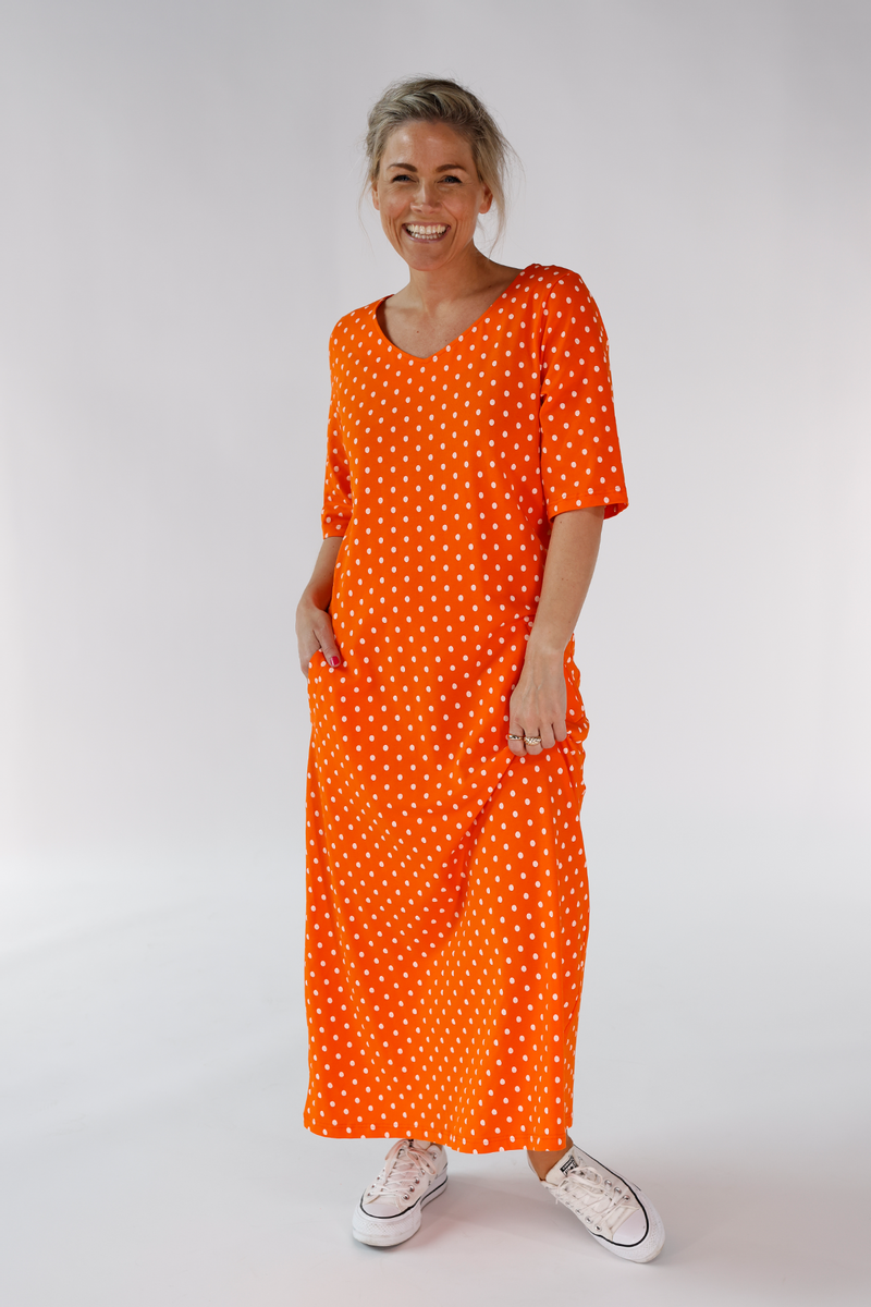 JUNE - Sommerkleid - Orange